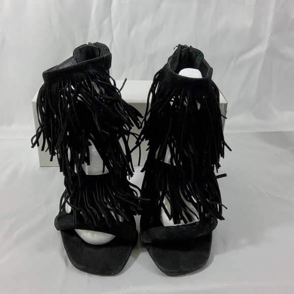 Steve Madden 🖤 "Fringly" Heel_ Black Size. 8 - Picture 5 of 8